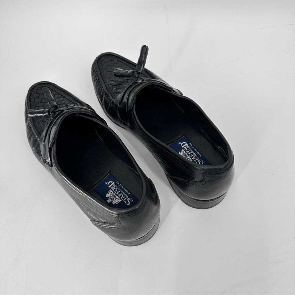 $11SALE!!! Stafford Black Leather Timeless Loafers - Picture 8 of 10